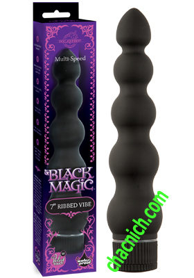 do choi tinh duc phu nu Doc Johnson Black Magic Ribbed Vibe