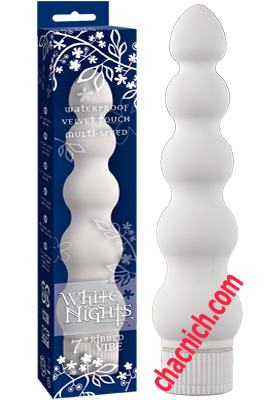 do choi tinh duc danh cho nu Doc Johnson White Nights Ribbed Vibe